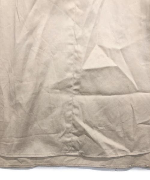 BALLSEY（ボールジィ）BALLSEY (ボールジィ) ハイカウントサテンネックフリルブラウス ベージュ サイズ:Sの古着・服飾アイテム