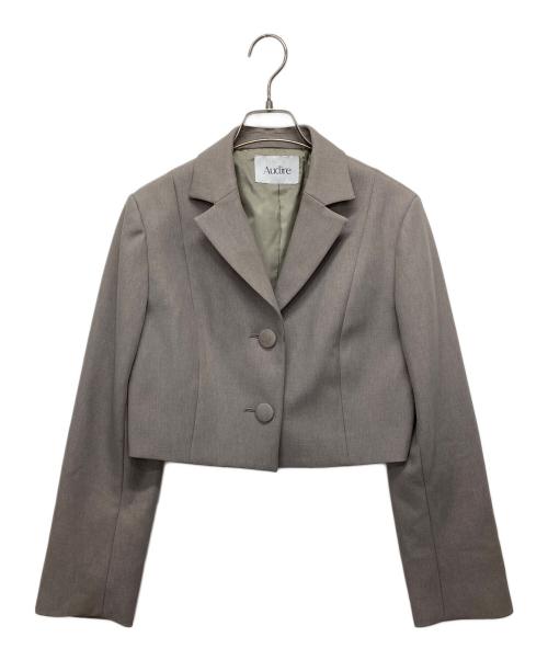 Audire（アウディーレ）audire (アウディーレ) Noble short jacket グレー サイズ:Sの古着・服飾アイテム