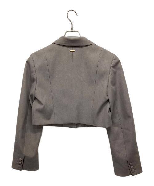 Audire（アウディーレ）audire (アウディーレ) Noble short jacket グレー サイズ:Sの古着・服飾アイテム