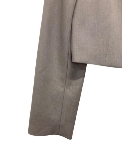 Audire（アウディーレ）audire (アウディーレ) Noble short jacket グレー サイズ:Sの古着・服飾アイテム