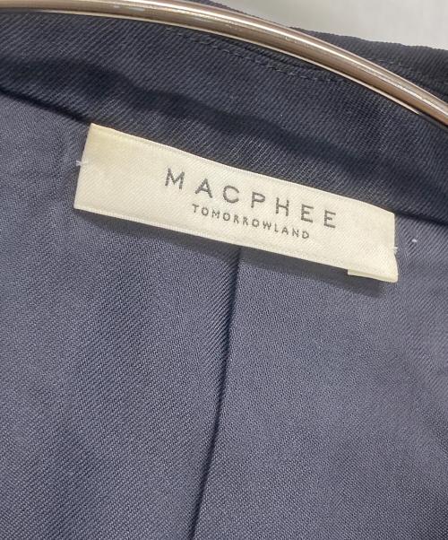 MACPHEE（マカフィー）MACPHEE (マカフィー) ウールギャバジン ダブルブレストジャケット ネイビー サイズ:36の古着・服飾アイテム