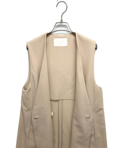 BALLSEY（ボールジィ）BALLSEY (ボールジィ) ドライアムンゼン Vネックジレ ベージュ サイズ:36の古着・服飾アイテム