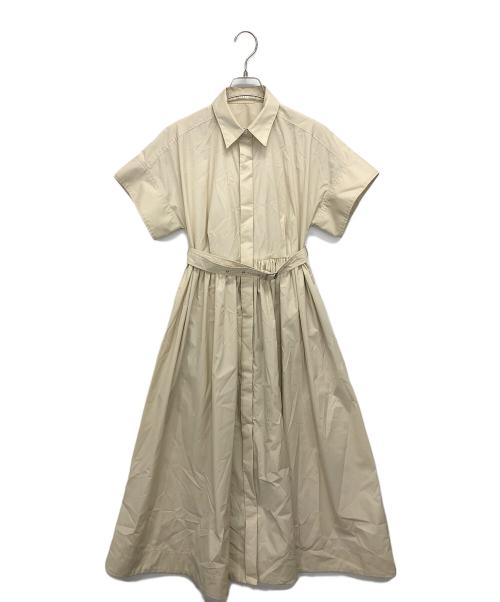 ESTNATION（エストネーション）ESTNATION (エストネーション) ポプリンシャツワンピース ベージュ サイズ:36の古着・服飾アイテム
