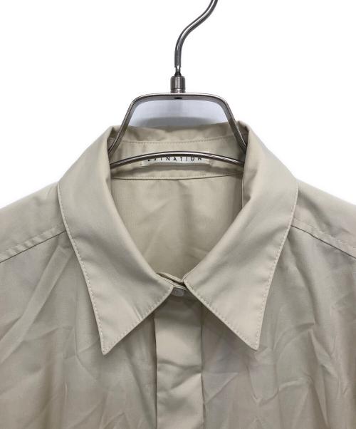 ESTNATION（エストネーション）ESTNATION (エストネーション) ポプリンシャツワンピース ベージュ サイズ:36の古着・服飾アイテム