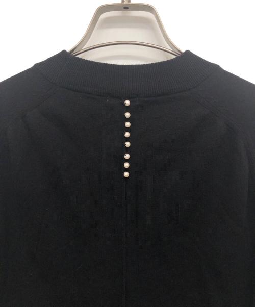 DRESSTERIOR（ドレステリア）DRESSTERIOR (ドレステリア) ハーフスリーブニットプルオーバー ブラック サイズ:38の古着・服飾アイテム