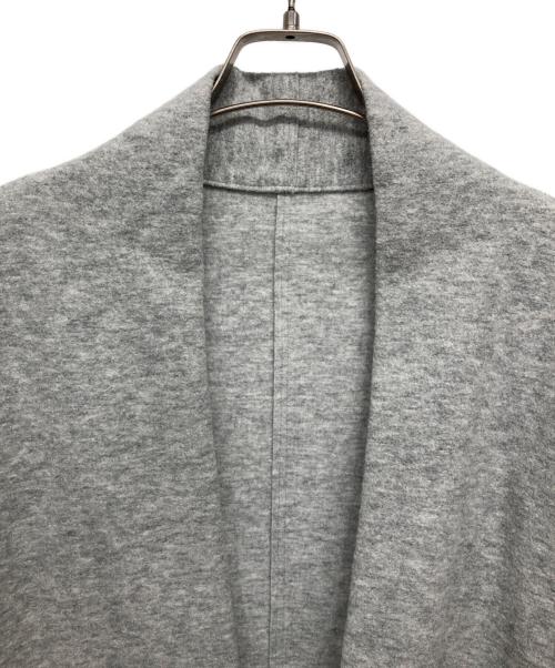 23区（ニジュウサンク）23区 (ニジュウサンク) コンプレストパイルコーディガン グレー サイズ:38の古着・服飾アイテム