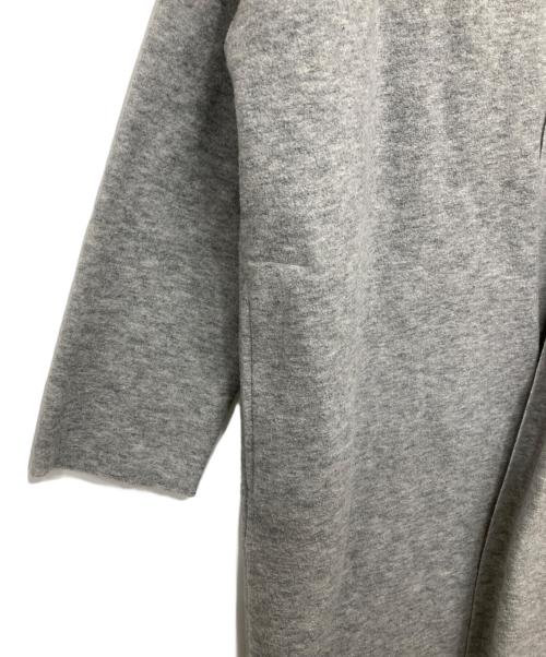 23区（ニジュウサンク）23区 (ニジュウサンク) コンプレストパイルコーディガン グレー サイズ:38の古着・服飾アイテム