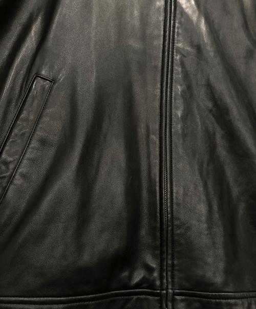 POLO RALPH LAUREN（ポロ・ラルフローレン）POLO RALPH LAUREN (ポロ・ラルフローレン) レザースイングトップ/レザージャケット ブラック サイズ:XLの古着・服飾アイテム