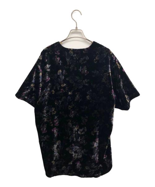 SUPREME（シュプリーム）SUPREME (シュプリーム) Floral Velour Baseball Jersey（フローラルベロアベースボールジャージー） ブラック サイズ:Sの古着・服飾アイテム