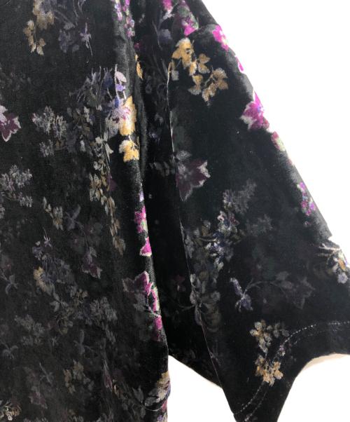 SUPREME（シュプリーム）SUPREME (シュプリーム) Floral Velour Baseball Jersey（フローラルベロアベースボールジャージー） ブラック サイズ:Sの古着・服飾アイテム