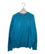 SUPREMEシュプリーム）の古着「Tonal Checkerboard Small Box Sweater」｜ブルー