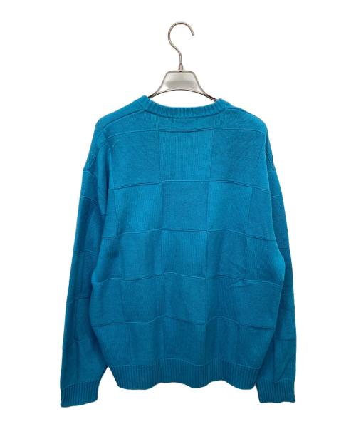 SUPREME（シュプリーム）Supreme (シュプリーム) Tonal Checkerboard Small Box Sweater ブルー サイズ:Mの古着・服飾アイテム