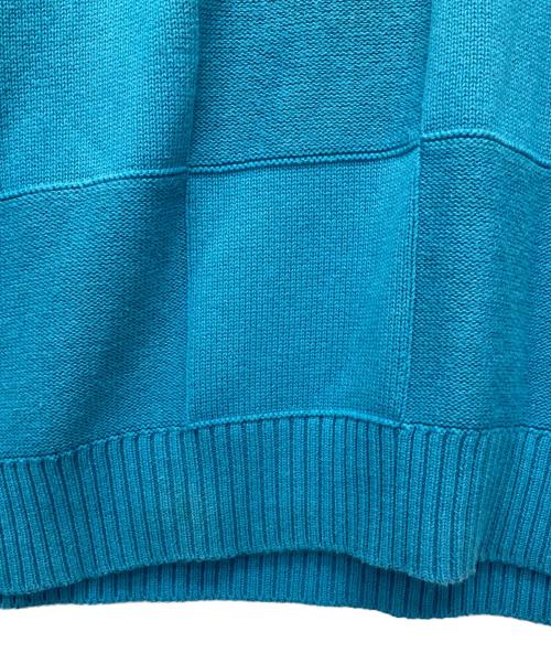 SUPREME（シュプリーム）Supreme (シュプリーム) Tonal Checkerboard Small Box Sweater ブルー サイズ:Mの古着・服飾アイテム