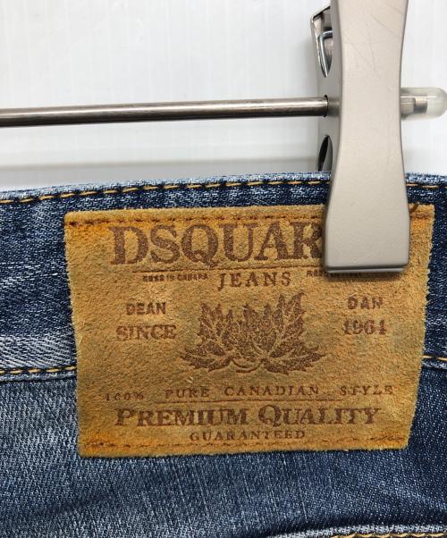 DSQUARED2（ディースクエアード）DSQUARED2 (ディースクエアード) ペンキ加工デニムパンツ インディゴ サイズ:44の古着・服飾アイテム
