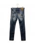 DSQUARED2 (ディースクエアード) ペンキ加工デニムパンツ インディゴ サイズ:44：9000円