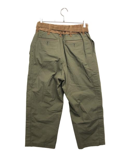 sacai（サカイ）sacai (サカイ) Pre Cotton Oxford Pants カーキ サイズ:1の古着・服飾アイテム
