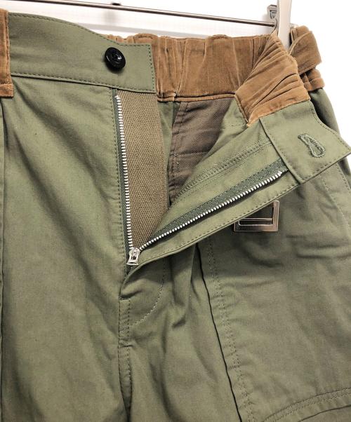 sacai（サカイ）sacai (サカイ) Pre Cotton Oxford Pants カーキ サイズ:1の古着・服飾アイテム
