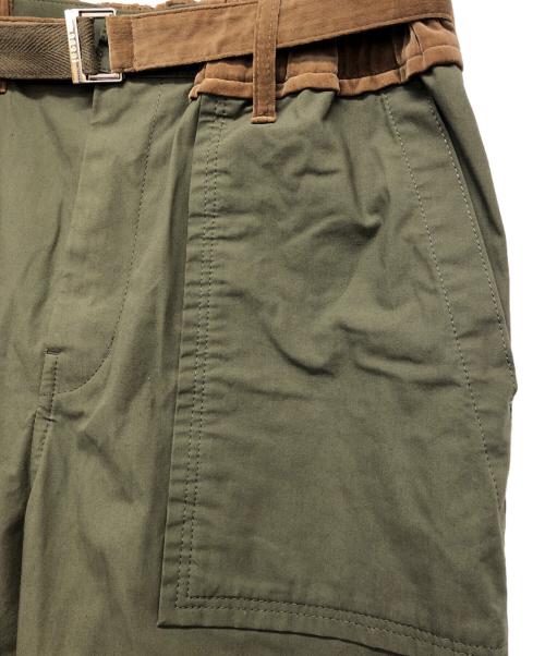 sacai（サカイ）sacai (サカイ) Pre Cotton Oxford Pants カーキ サイズ:1の古着・服飾アイテム