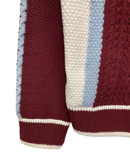 adidas Originals（アディダスオリジナル）adidas Originals (アディダスオリジナル) CARDIGAN UNITEFIT Unisex Burgundy バーガンディー/ワインレッド サイズ:XLの古着・服飾アイテム