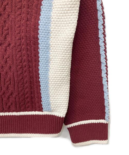 adidas Originals（アディダスオリジナル）adidas Originals (アディダスオリジナル) CARDIGAN UNITEFIT Unisex Burgundy バーガンディー/ワインレッド サイズ:XLの古着・服飾アイテム