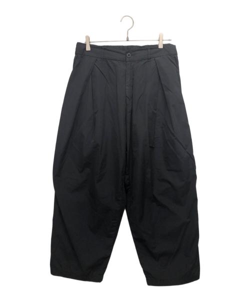 Graphpaper（グラフペーパー）Graphpaper (グラフペーパー) is-ness (イズネス) TUCK TROUSERS(タックトラウザー) ブラック サイズ:size 1の古着・服飾アイテム