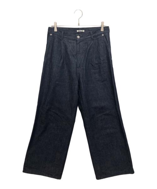 AURALEE（オーラリー）AURALEE (オーラリー) HARD TWIST DENIM WIDE SLACKS インディゴ サイズ:3の古着・服飾アイテム