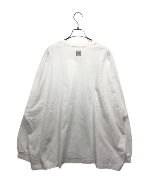 Stripes For Creative（ストライプ フォー クリエイティブ）Stripes For Creative (ストライプ フォー クリエイティブ) SUPER BIG FLAT LS TEE ホワイト サイズ:Lの古着・服飾アイテム