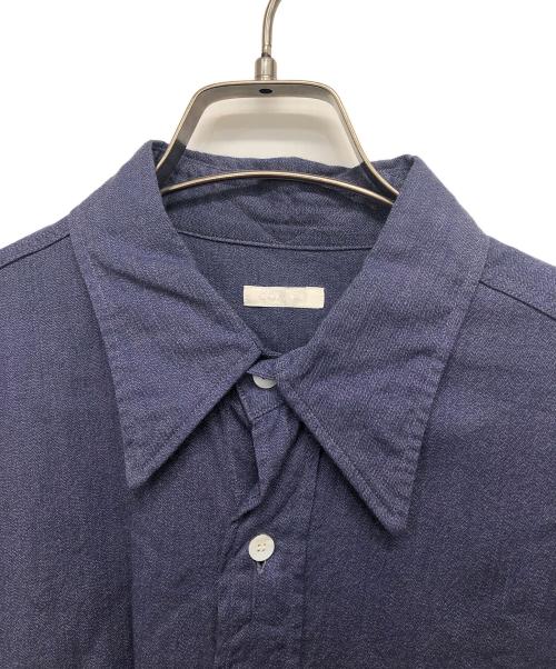 COMOLI（コモリ）COMOLI (コモリ) ヨリ杢ワークシャツ ブルー サイズ:SIZE 2の古着・服飾アイテム