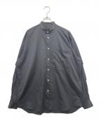 DAIWA PIER39ダイワ ピア39）の古着「BAND COLLAR SHIRTS L/S」｜チャコールグレー