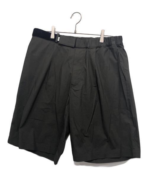 Graphpaper（グラフペーパー）Graphpaper (グラフペーパー) Stretch Typewriter Wide Tuck Chef Shorts ブラウン サイズ:Fの古着・服飾アイテム