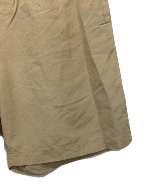KAPTAIN SUNSHINE（キャプテンサンシャイン）KAPTAIN SUNSHINE (キャプテンサンシャイン) リネンシルクショーツ ベージュ サイズ:32の古着・服飾アイテム