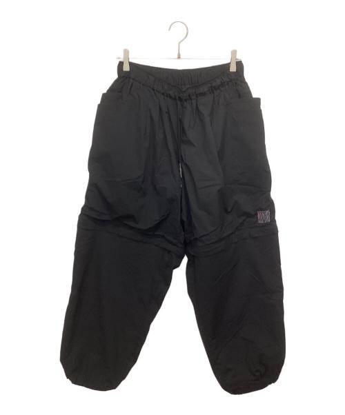 Stripes For Creative（ストライプ フォー クリエイティブ）Stripes For Creative (ストライプ フォー クリエイティブ) SUPER WIDE DETACHABLE PANTS（スーパーワイドディタッチャブルパンツ） ブラック サイズ:Mの古着・服飾アイテム