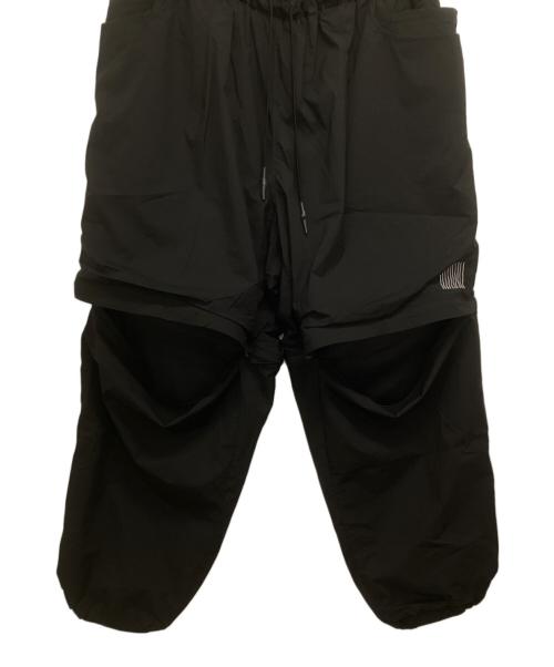 Stripes For Creative（ストライプ フォー クリエイティブ）Stripes For Creative (ストライプ フォー クリエイティブ) SUPER WIDE DETACHABLE PANTS（スーパーワイドディタッチャブルパンツ） ブラック サイズ:Mの古着・服飾アイテム
