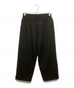 Graphpaperグラフペーパー）の古着「Vist Wool Track Pants」｜ブラック