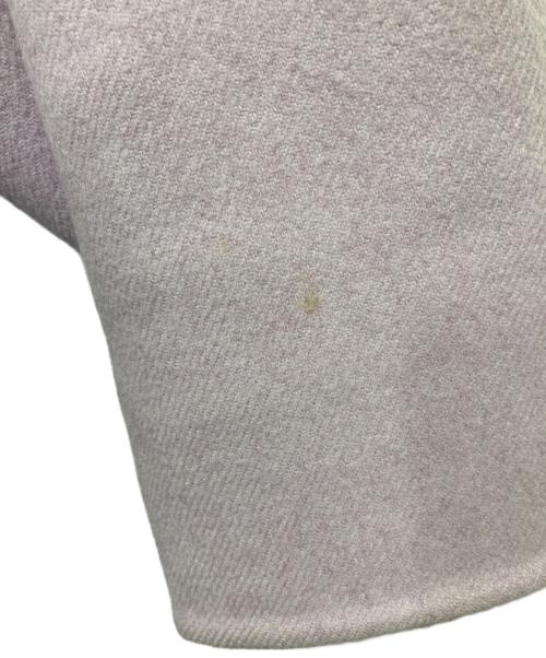 TOMORROW LAND collection（トゥモローランドコレクション）TOMORROW LAND collection (トゥモローランドコレクション) ウールカシミヤピコロール ノーカラーショートコート パープル サイズ:36の古着・服飾アイテム