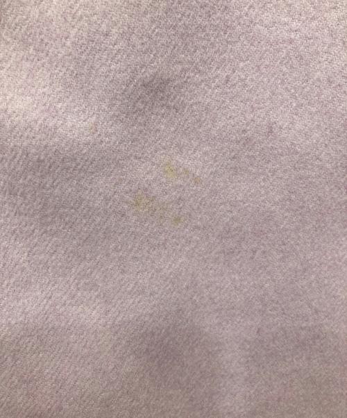 TOMORROW LAND collection（トゥモローランドコレクション）TOMORROW LAND collection (トゥモローランドコレクション) ウールカシミヤピコロール ノーカラーショートコート パープル サイズ:36の古着・服飾アイテム