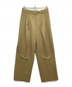 Didot.showroomDidot.showroom）の古着「ローライズツータックワイドスラックス」｜ブラウン