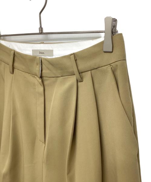 Didot.showroom（Didot.showroom）Didot.showroom (Didot.showroom) ローライズツータックワイドスラックス ブラウン サイズ:Lの古着・服飾アイテム