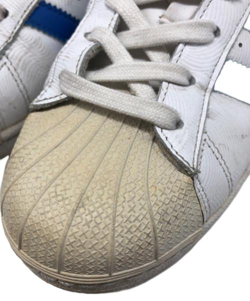 adidas（アディダス）adidas (アディダス) SUPER STAR ブルー×ホワイト サイズ:25.5の古着・服飾アイテム