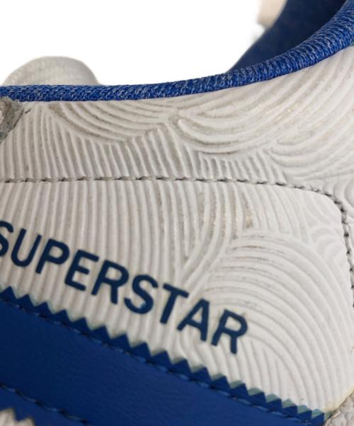 adidas（アディダス）adidas (アディダス) SUPER STAR ブルー×ホワイト サイズ:25.5の古着・服飾アイテム