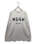 MSGM（エムエスジーエム）の古着「PAINT BRUSHED LOGO T-SHIRTS」｜グレー