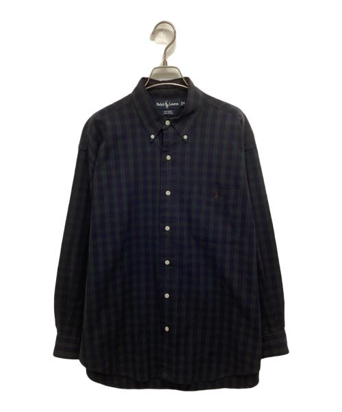 RALPH LAUREN（ラルフローレン）RALPH LAUREN (ラルフローレン) BIG SHIRT ボタンダウンシャツ ネイビー サイズ:Mの古着・服飾アイテム