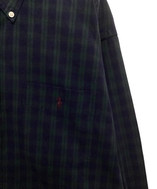 RALPH LAUREN（ラルフローレン）RALPH LAUREN (ラルフローレン) BIG SHIRT ボタンダウンシャツ ネイビー サイズ:Mの古着・服飾アイテム