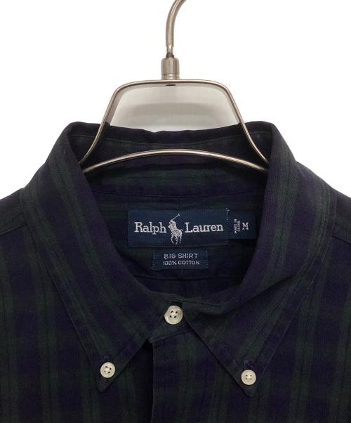 RALPH LAUREN（ラルフローレン）RALPH LAUREN (ラルフローレン) BIG SHIRT ボタンダウンシャツ ネイビー サイズ:Mの古着・服飾アイテム