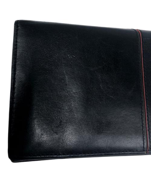 PAUL SMITH（ポールスミス）Paul Smith (ポールスミス) ブライトストライプスリーカラー2つ折り長財布 ブラックの古着・服飾アイテム