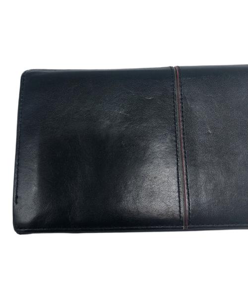 PAUL SMITH（ポールスミス）Paul Smith (ポールスミス) ブライトストライプスリーカラー2つ折り長財布 ブラックの古着・服飾アイテム