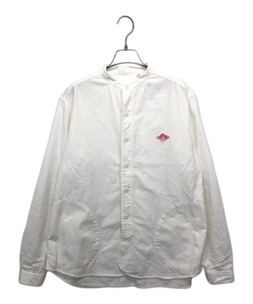 DANTON（ダントン）DANTON (ダントン) オックスフォード バンドカラー シャツ ホワイト サイズ:40の古着・服飾アイテム