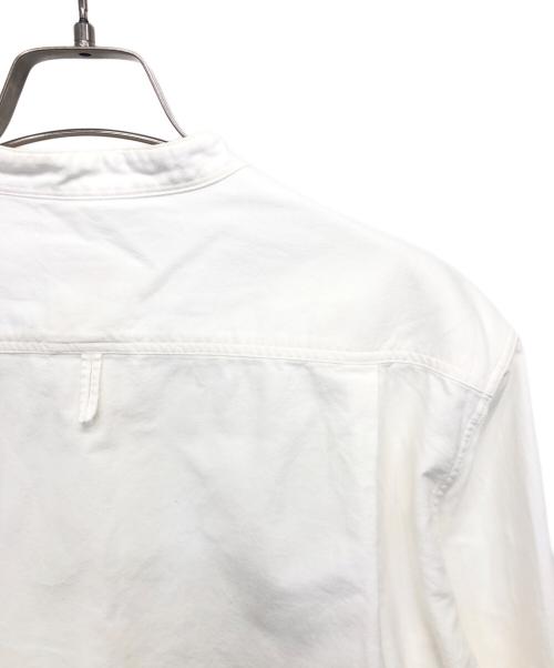 DANTON（ダントン）DANTON (ダントン) オックスフォード バンドカラー シャツ ホワイト サイズ:40の古着・服飾アイテム
