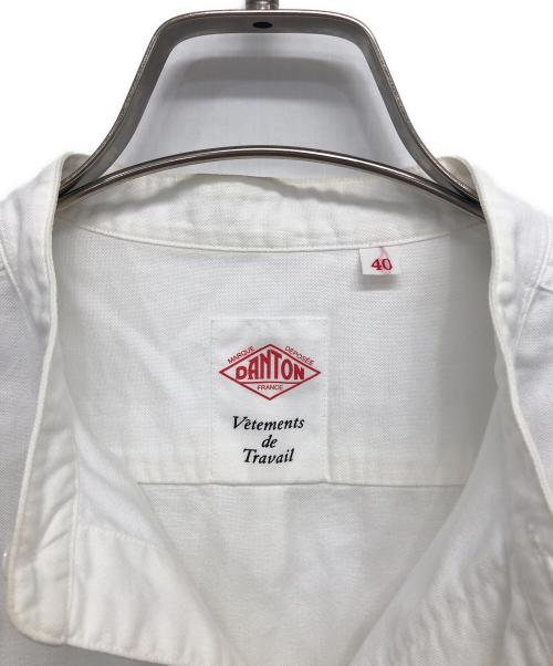 DANTON（ダントン）DANTON (ダントン) オックスフォード バンドカラー シャツ ホワイト サイズ:40の古着・服飾アイテム