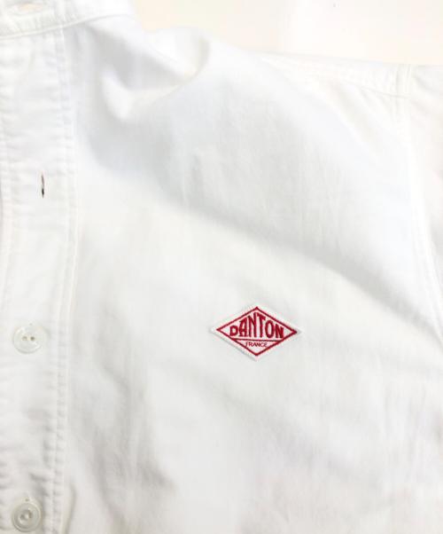 DANTON（ダントン）DANTON (ダントン) オックスフォード バンドカラー シャツ ホワイト サイズ:40の古着・服飾アイテム